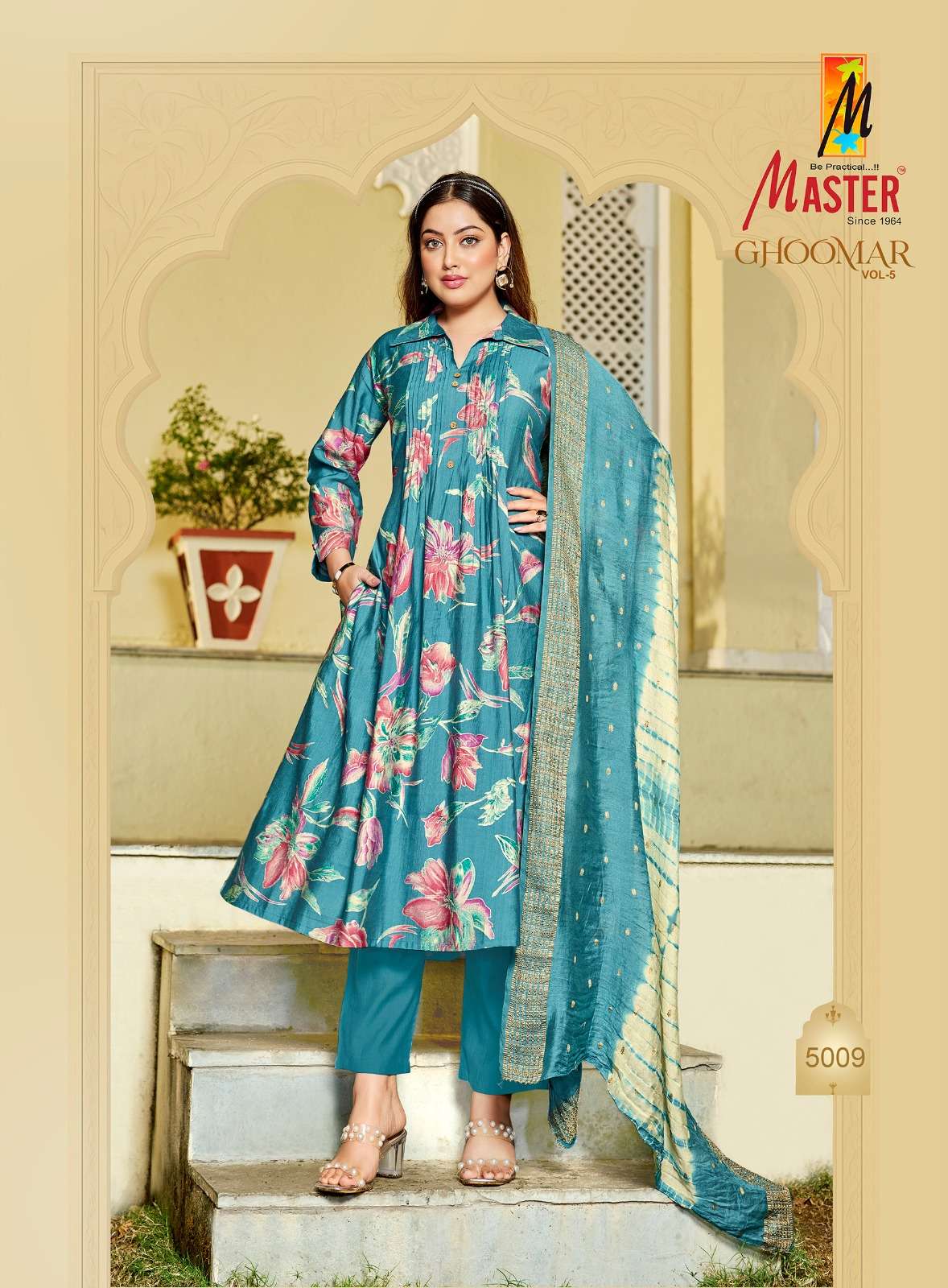 MASTER GHOOMER VOL 5 VERTICAN PRINT WITH POCKET KURTI KAMEEZ SUIT FESTIVAL INDIAN BUY MASTER GHOOMER VOL 5 VERTICAN PRINT WITH POCKET KURTI KAMEEZ SUIT FESTIVAL INDIAN BUY